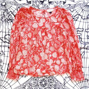 ✨ Universal Thread || Floral Puff Sleeve Blouse